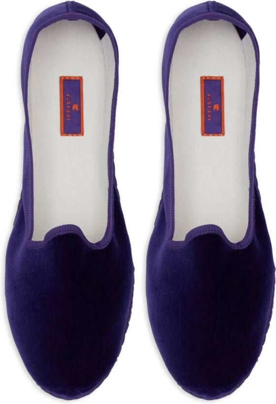 Gallo Paarse Velvet Furlane Schoenen Purple Dames