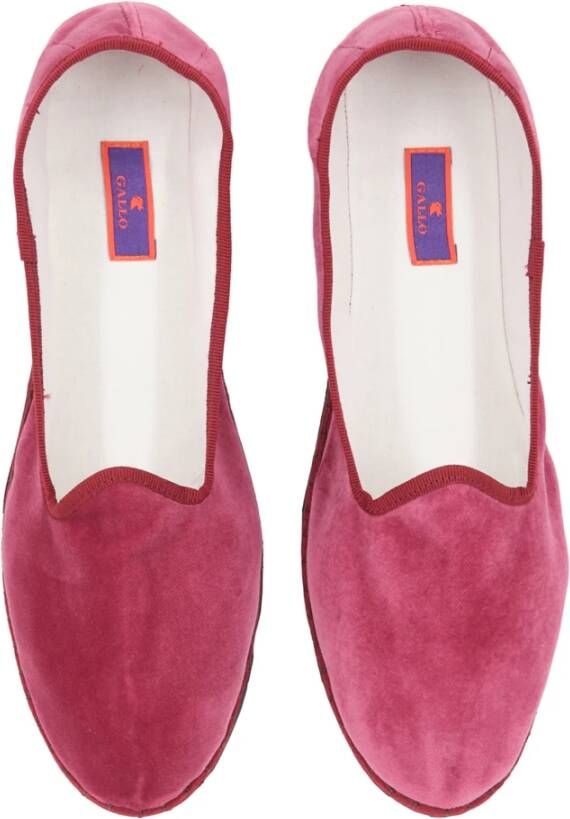 Gallo Unisex effen roze fluwelen schoenen Pink Dames