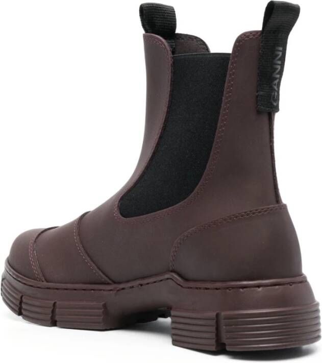 Ganni Ankle Boots Brown Dames