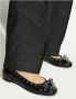 Ganni Zwarte Patent Ballet Flat met Strikken Black Dames - Thumbnail 7