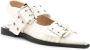 Ganni Stijlvolle Buckle Ballerina Schoenen Beige Dames - Thumbnail 14