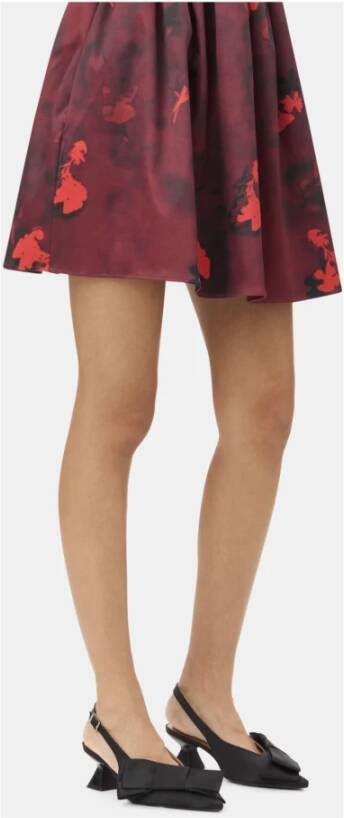 Ganni Big Bow Kitten Heel Pumps