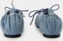 Ganni Blauwe Denim Ballerina`s met Oogjes - Thumbnail 2