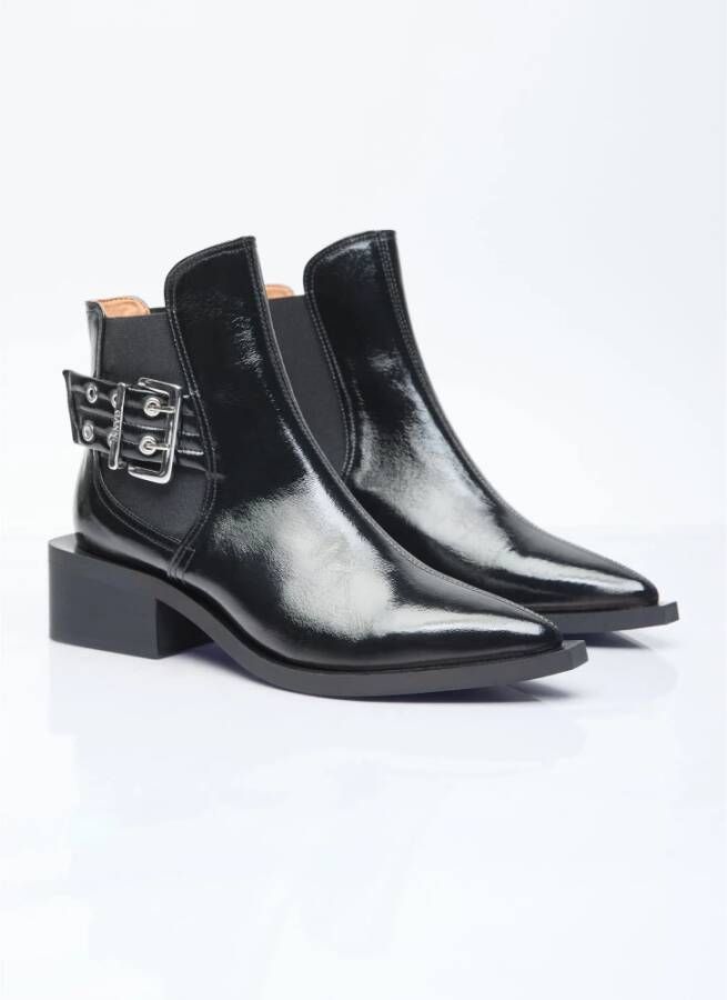 Ganni Boots Black Dames