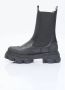 Ganni Zwarte leren Chelsea laars met chunky rubberen zool Black Dames - Thumbnail 7