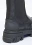 Ganni Zwarte leren Chelsea laars met chunky rubberen zool Black Dames - Thumbnail 9