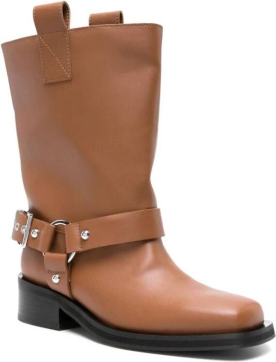 Ganni Boots Brown Dames