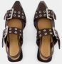 Ganni Bourgondische Feminine Buckle Ballerina Schoenen Red Dames - Thumbnail 62
