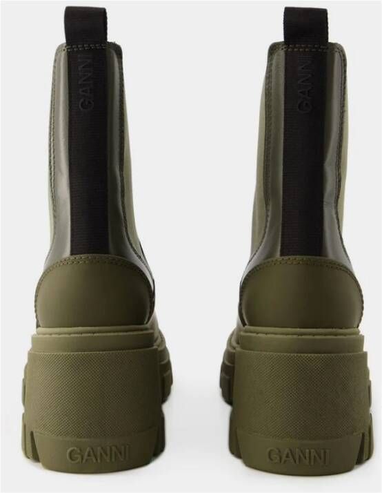 Ganni Chelsea Boots Groen Dames