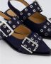 Ganni Chunky Buckle Ballerina Blue Dames - Thumbnail 3