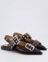 Ganni Chunky Buckle Ballerina Red Dames - Thumbnail 4