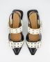 Ganni Ballerina Schoenen in Zwart en Wit White Dames - Thumbnail 6