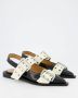 Ganni Ballerina Schoenen in Zwart en Wit White Dames - Thumbnail 7