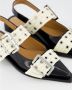 Ganni Ballerina Schoenen in Zwart en Wit White Dames - Thumbnail 8