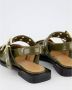 Ganni Chunky Buckle Ballerina Schoenen Green Dames - Thumbnail 13