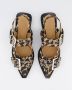 Ganni Leopard Print Buckle Ballerina Flats Brown Dames - Thumbnail 15