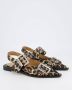 Ganni Leopard Print Buckle Ballerina Flats Brown Dames - Thumbnail 16