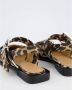 Ganni Leopard Print Buckle Ballerina Flats Brown Dames - Thumbnail 18