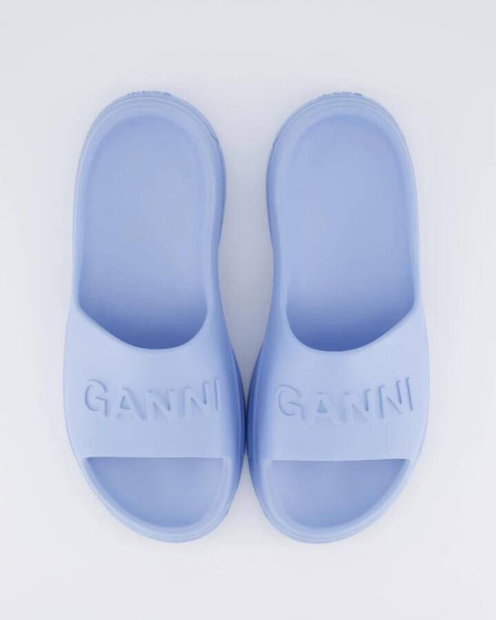 Ganni Dames Light Weight Pool Slide Blue Dames