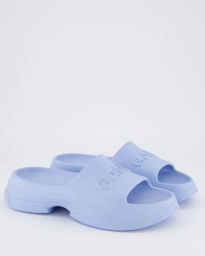 Ganni Dames Light Weight Pool Slide Blue Dames