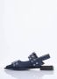 Ganni Blauwe Denim Slingback Platte Schoenen Blue Dames - Thumbnail 12