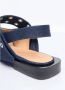 Ganni Blauwe Denim Slingback Platte Schoenen Blue Dames - Thumbnail 13