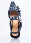Ganni Blauwe Denim Slingback Platte Schoenen Blue Dames - Thumbnail 15