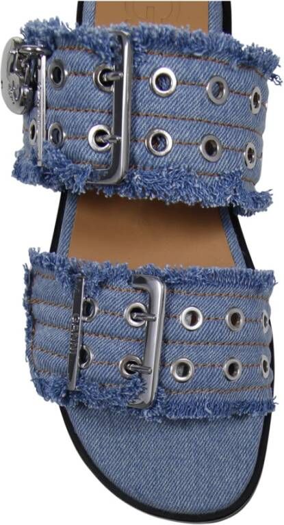 Ganni Denim Gesp Band Sandaal