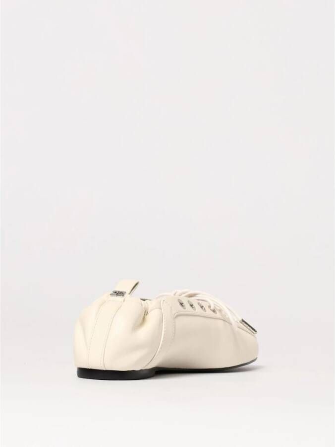 Ganni Elegante witte ballerina`s