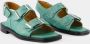 Ganni Flat Sandals Groen Dames - Thumbnail 2