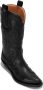 Ganni Zwarte Geborduurde Western Mid-Calf Laarzen Black Dames - Thumbnail 5