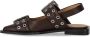 Ganni Buckle Ballerina`s Brown Dames - Thumbnail 3