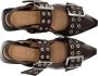 Ganni Buckle Ballerina`s Brown Dames - Thumbnail 5