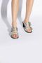 Ganni Zilveren Sandalen met Grote Gespen - Thumbnail 4