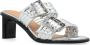 Ganni Zilveren Sandalen met Grote Gespen - Thumbnail 6