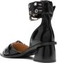 Ganni Chunky Buckle Open Cut Vegan Leren Pumps Black Dames - Thumbnail 3