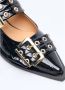 Ganni Bourgondische Feminine Buckle Ballerina Schoenen Red Dames - Thumbnail 33