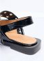 Ganni Bourgondische Feminine Buckle Ballerina Schoenen Red Dames - Thumbnail 36