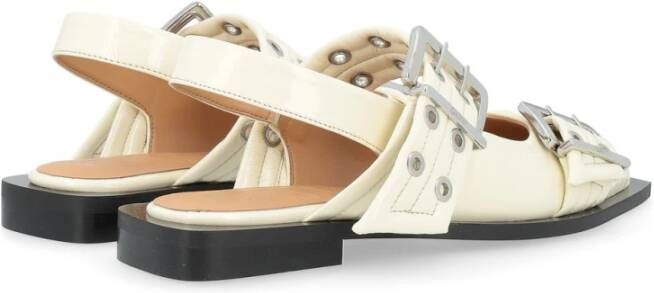 Ganni Laced Shoes White Dames