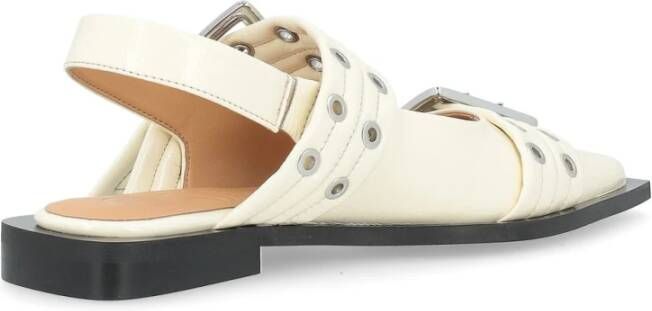 Ganni Laced Shoes White Dames