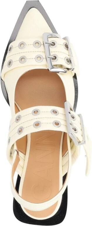 Ganni Laced Shoes White Dames