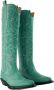 Ganni Leather boots Green Dames - Thumbnail 2