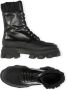 Ganni Legerstijl Leren Laarzen Black Dames - Thumbnail 2