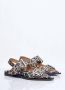 Ganni Leopard Print Buckle Ballerina Flats Brown Dames - Thumbnail 6