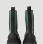Ganni Leren Mid Calf Chelsea Laarzen Green Dames - Thumbnail 4