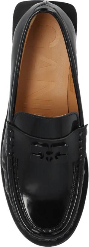 Ganni Loafers schoenen Black Dames