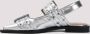 Ganni Zilveren Platte Schoenen Oogdetail Gray Dames - Thumbnail 5