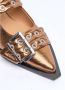 Ganni Metallic gesp ballerina flats Yellow Dames - Thumbnail 2