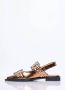 Ganni Metallic gesp ballerina flats Yellow Dames - Thumbnail 4