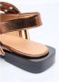 Ganni Metallic gesp ballerina flats Yellow Dames - Thumbnail 5